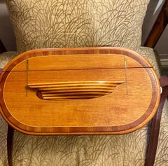 Nantucket Basket with Half Hull Model of a Sloop on Lid, by Harry Hilbert, 1995