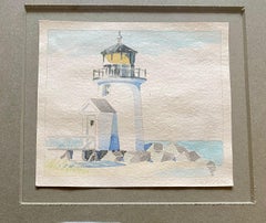Nantucket Brant Point, Aquarell von Doris & Richard Beer, um 1940