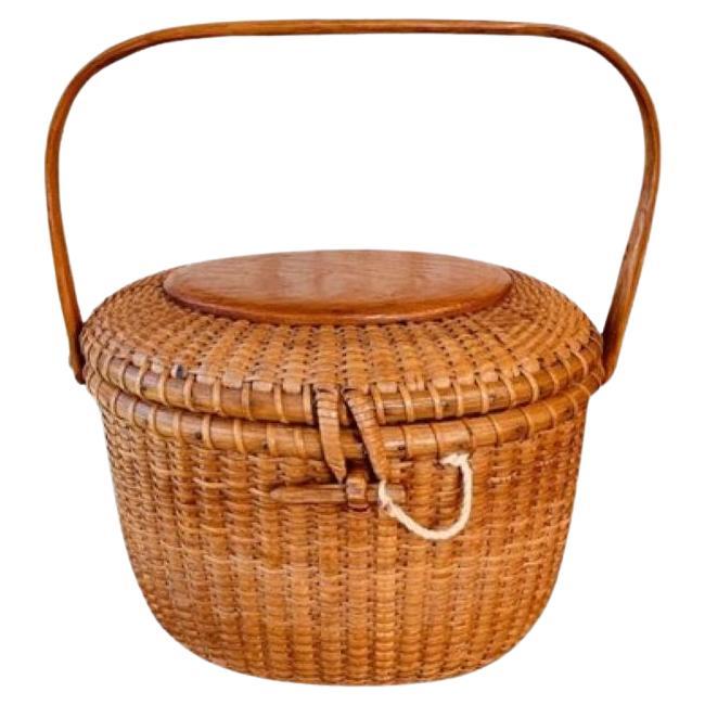 Mini Nantucket Basket/miniature Basketville Basket With Handle - Etsy | Nantucket  baskets, Basket, Vintage farmhouse decor