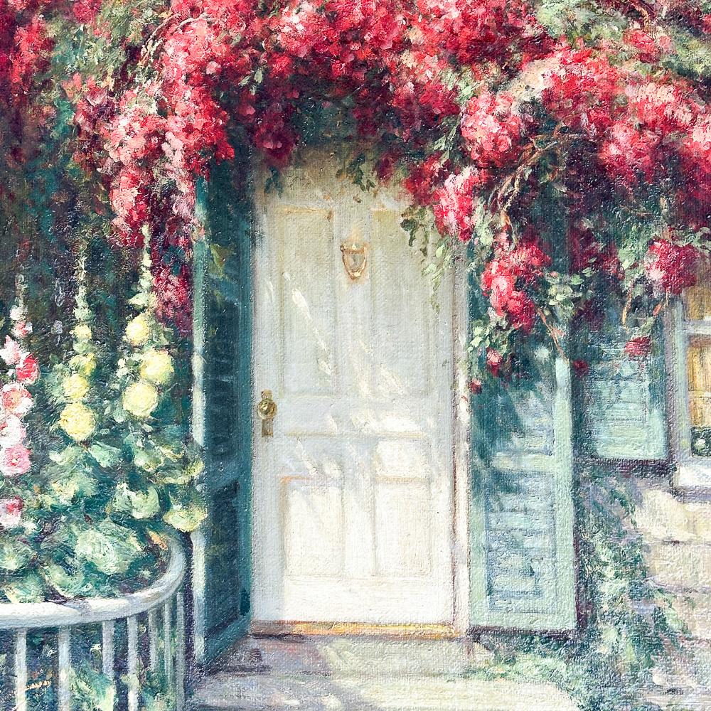 Pintura al óleo sobre lienzo titulada 