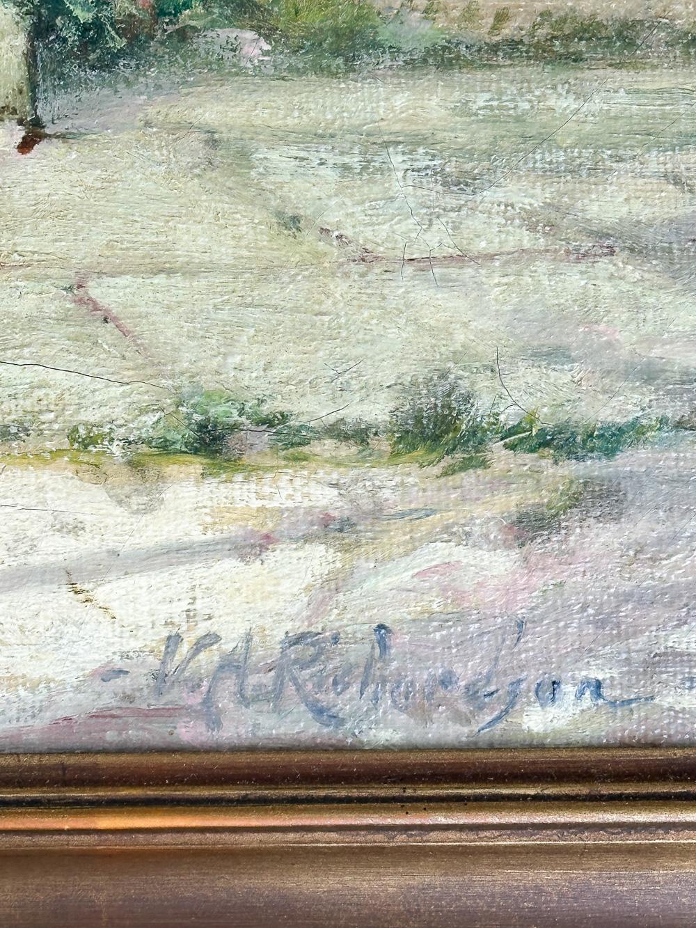 Pintura de la puerta de Nantucket de Volney Allan Richardson en Bueno estado para la venta en Sandwich, MA