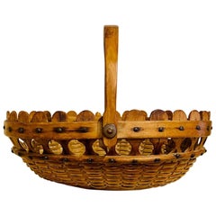 Nantucket "Double Lollipop" Basket, circa 1900