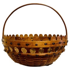 Nantucket "Double Lollipop" Basket, circa 1900