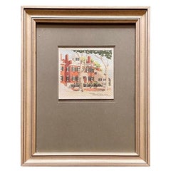 Nantucket East Brick, Aquarell von Doris und Richard Beer, um 1940