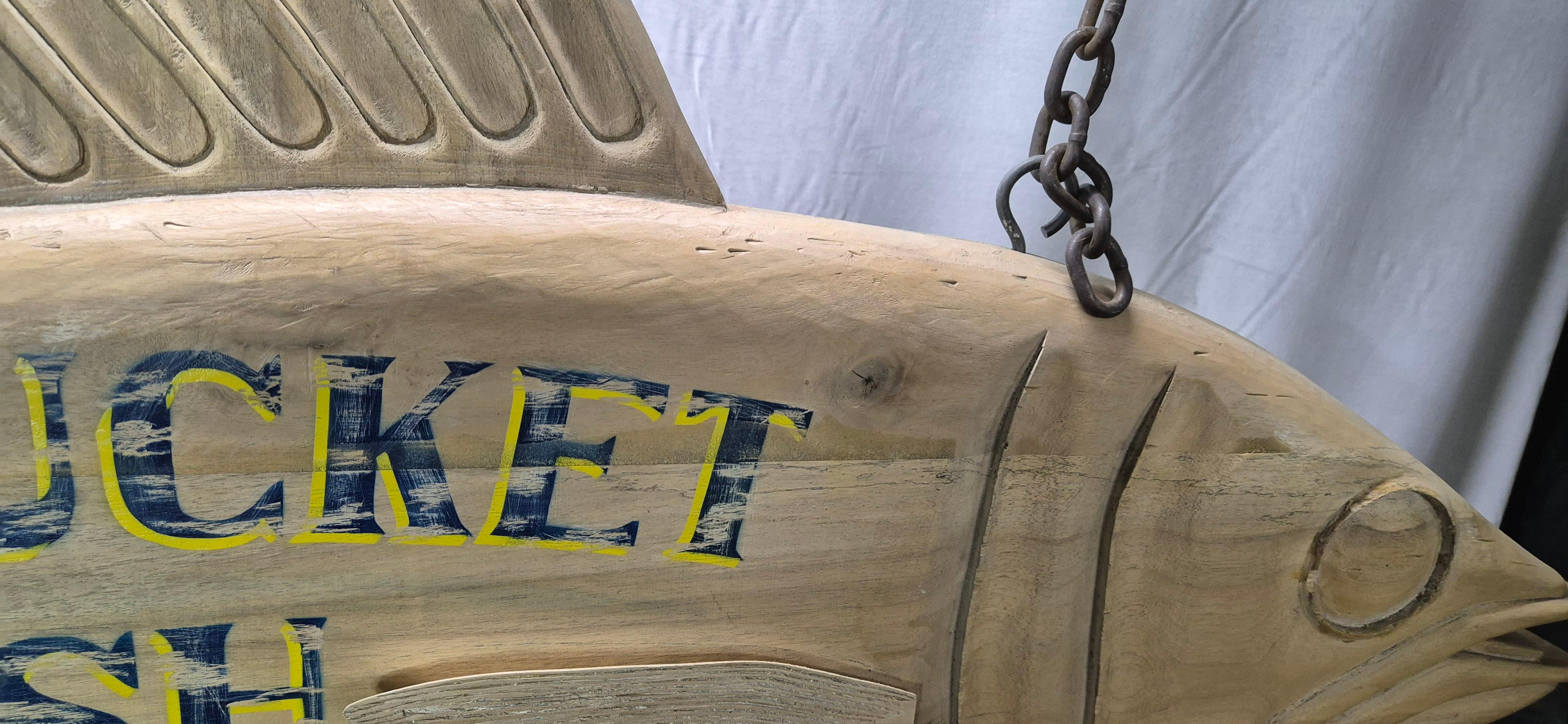 Nantucket Fish Market Trade Sign For Sale 5