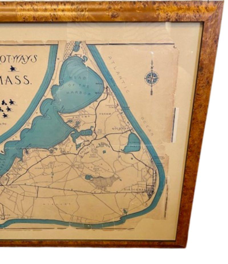 Américain Carte décorative de Nantucket High-Ways, By-Ways et Not-Ways de Tony Sarg, vers 1930 en vente
