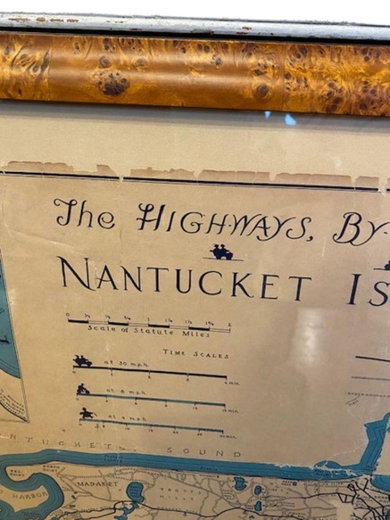 Autre Carte décorative de Nantucket High-Ways, By-Ways et Not-Ways de Tony Sarg, vers 1930 en vente