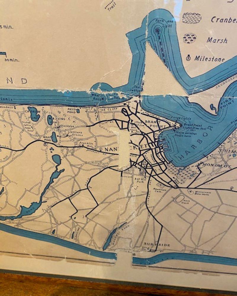 Carte décorative de Nantucket High-Ways, By-Ways et Not-Ways de Tony Sarg, vers 1930 en vente 1