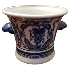 Nantucket Home Royal Blue Hand Painted Vase Urn