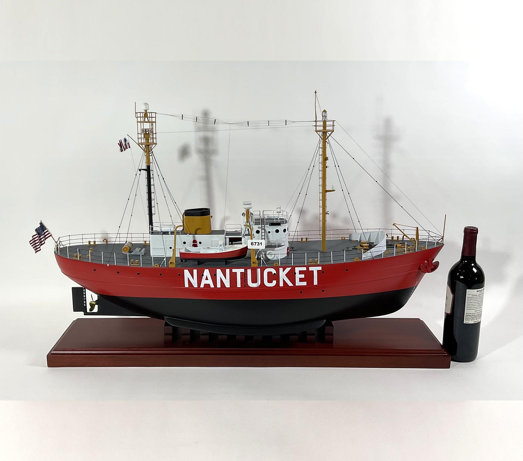Nantucket Lightship 612, Modell im Maßstab eines Schiffes (Nordamerikanisch) im Angebot