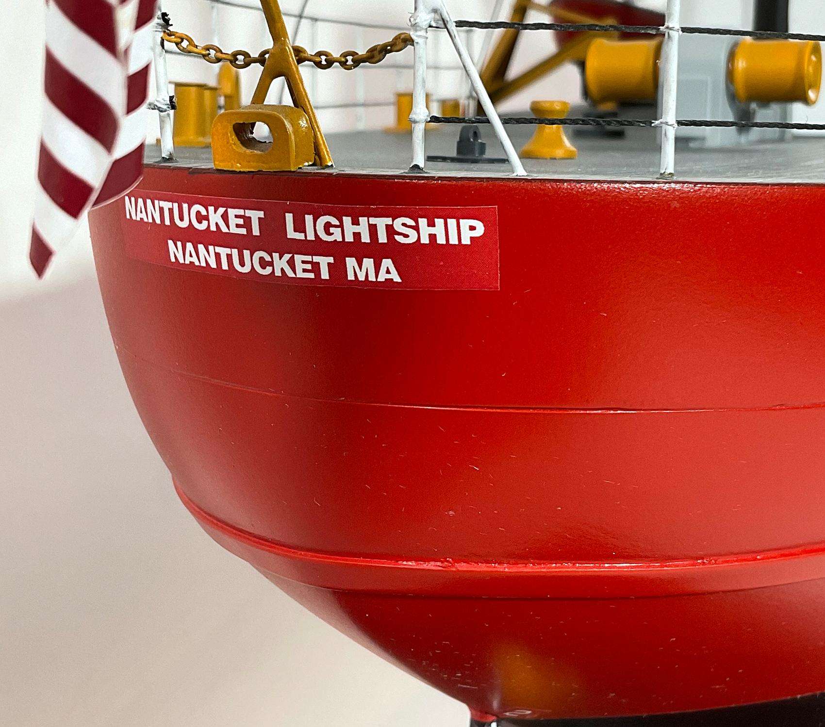 Nantucket Lightship 612, Modell im Maßstab eines Schiffes im Angebot 3