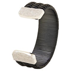 Paris & Lily, bracciale a cesto Nantucket Lightship con oro bianco e diamanti