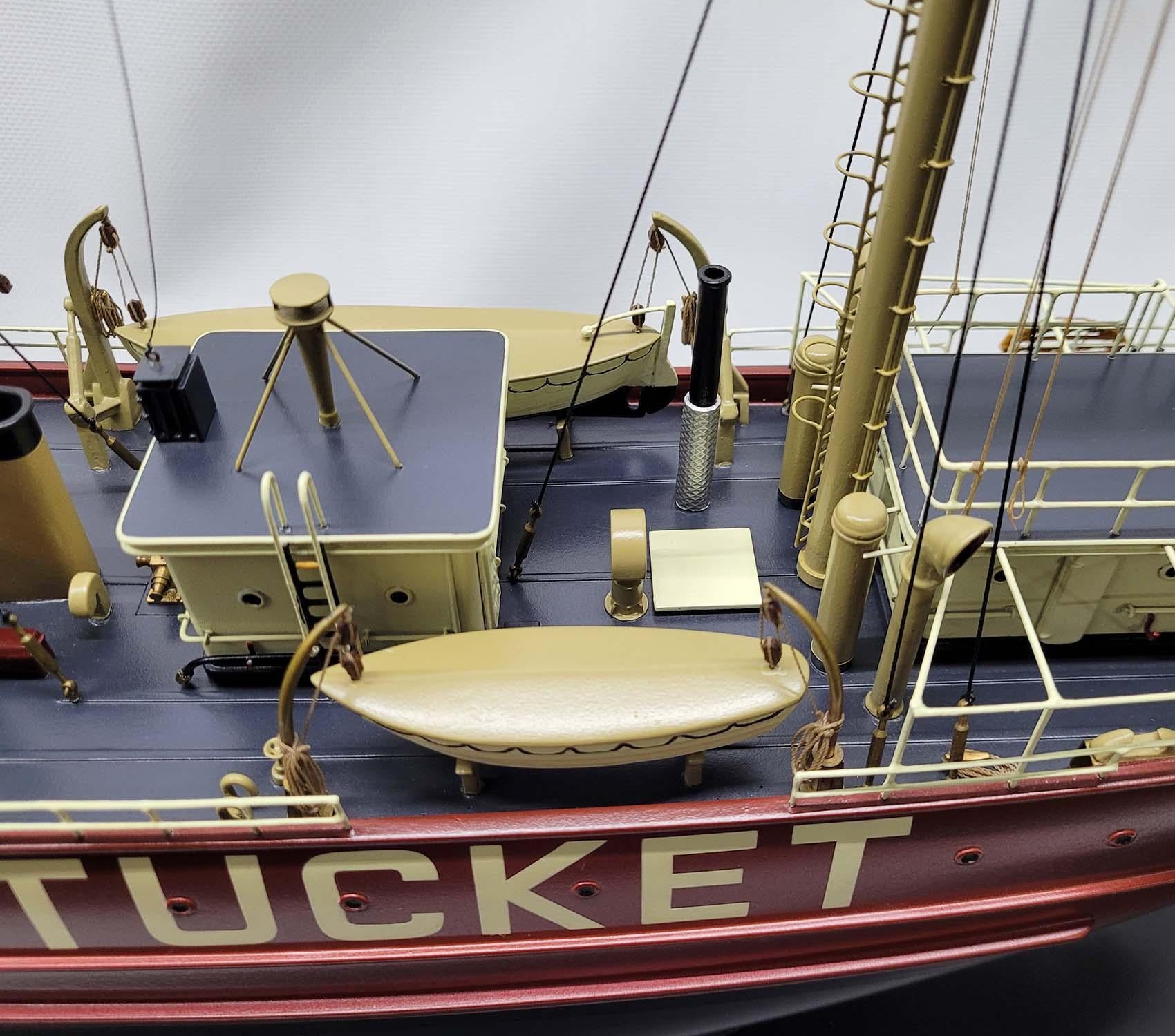 Wood Nantucket Lightship Model LV-112 - Gray