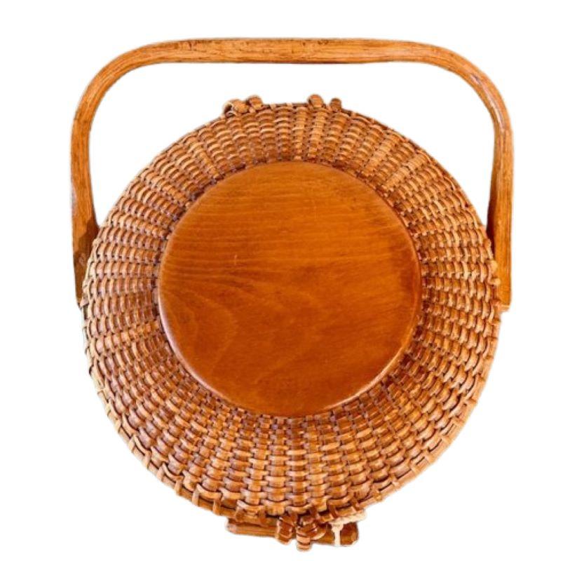 Mid-20th Century Nantucket Round Purse by Jose Formoso Reyes, circa 1950 For Sale