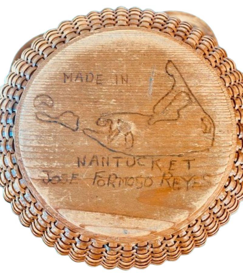 Runde Nantucket-Tasche von Jose Formoso Reyes, um 1950 (Gehstock) im Angebot