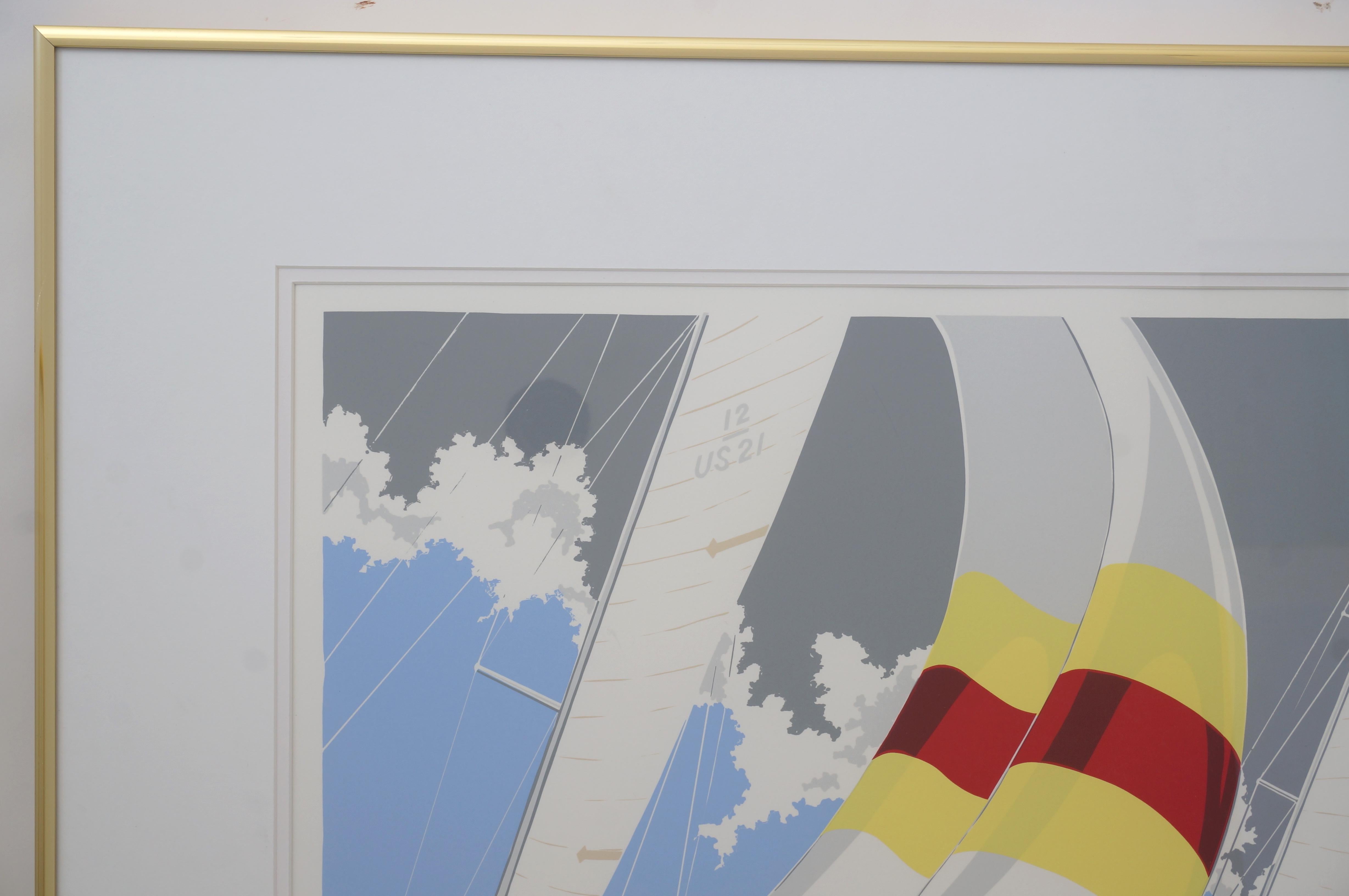 This stylish, limited edition #16/125 serigraph print is titled 