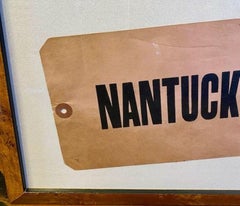 Nantucket Steamship Luggage Tag, circa 1920s