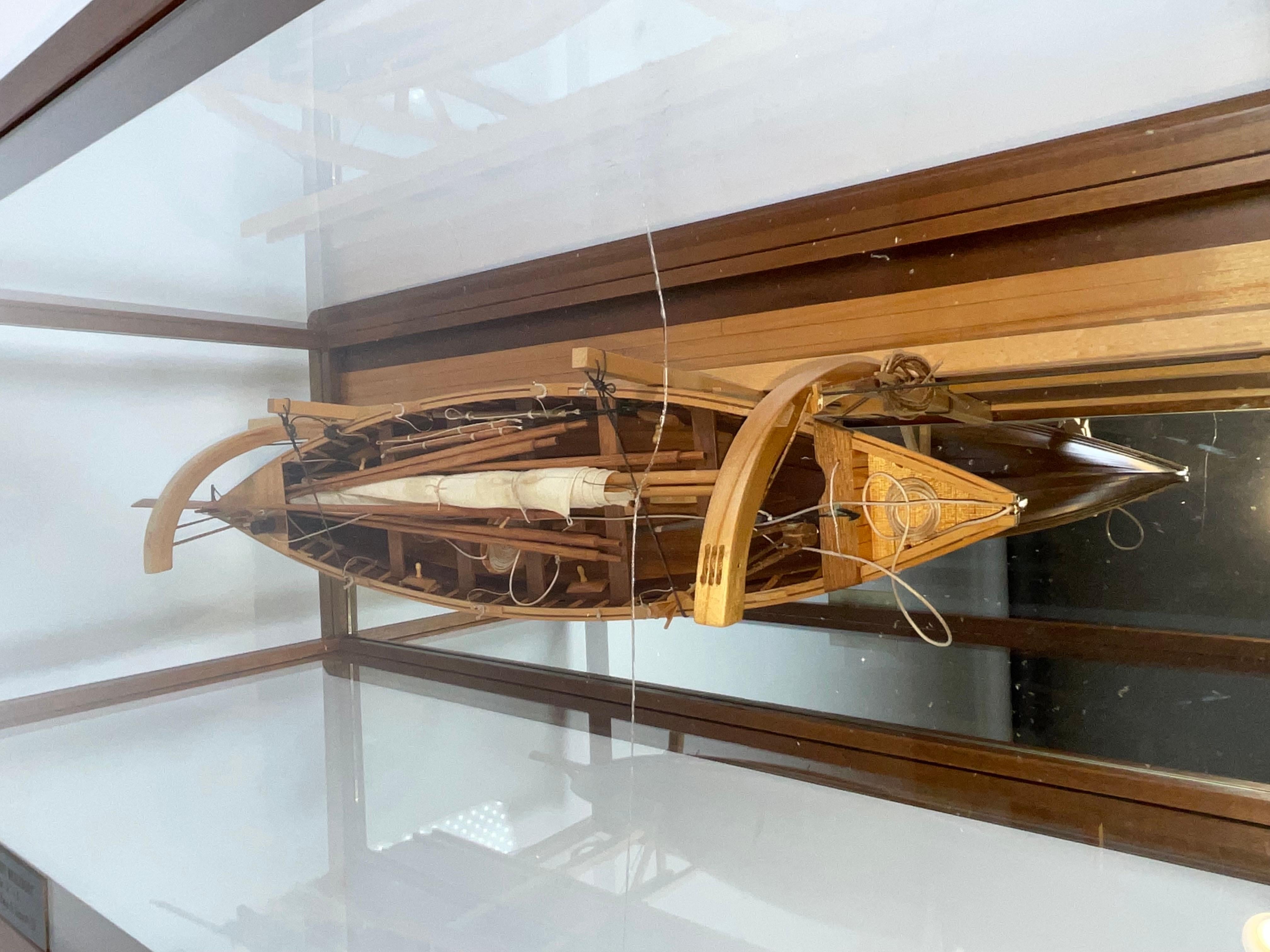 Modèle de baleinier de Nantucket sur Davits en vente 4