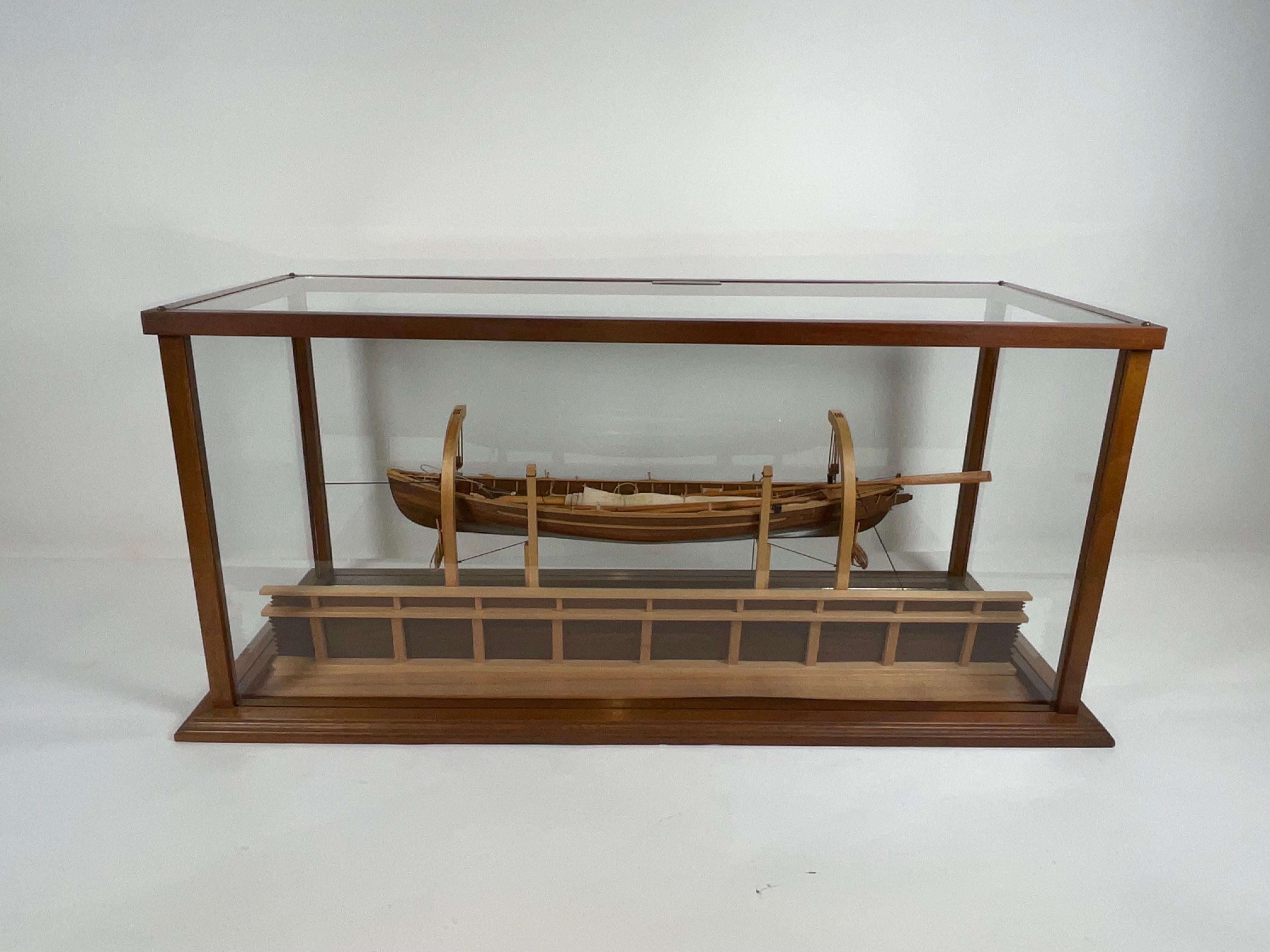 Modèle de baleinier de Nantucket sur Davits en vente 5