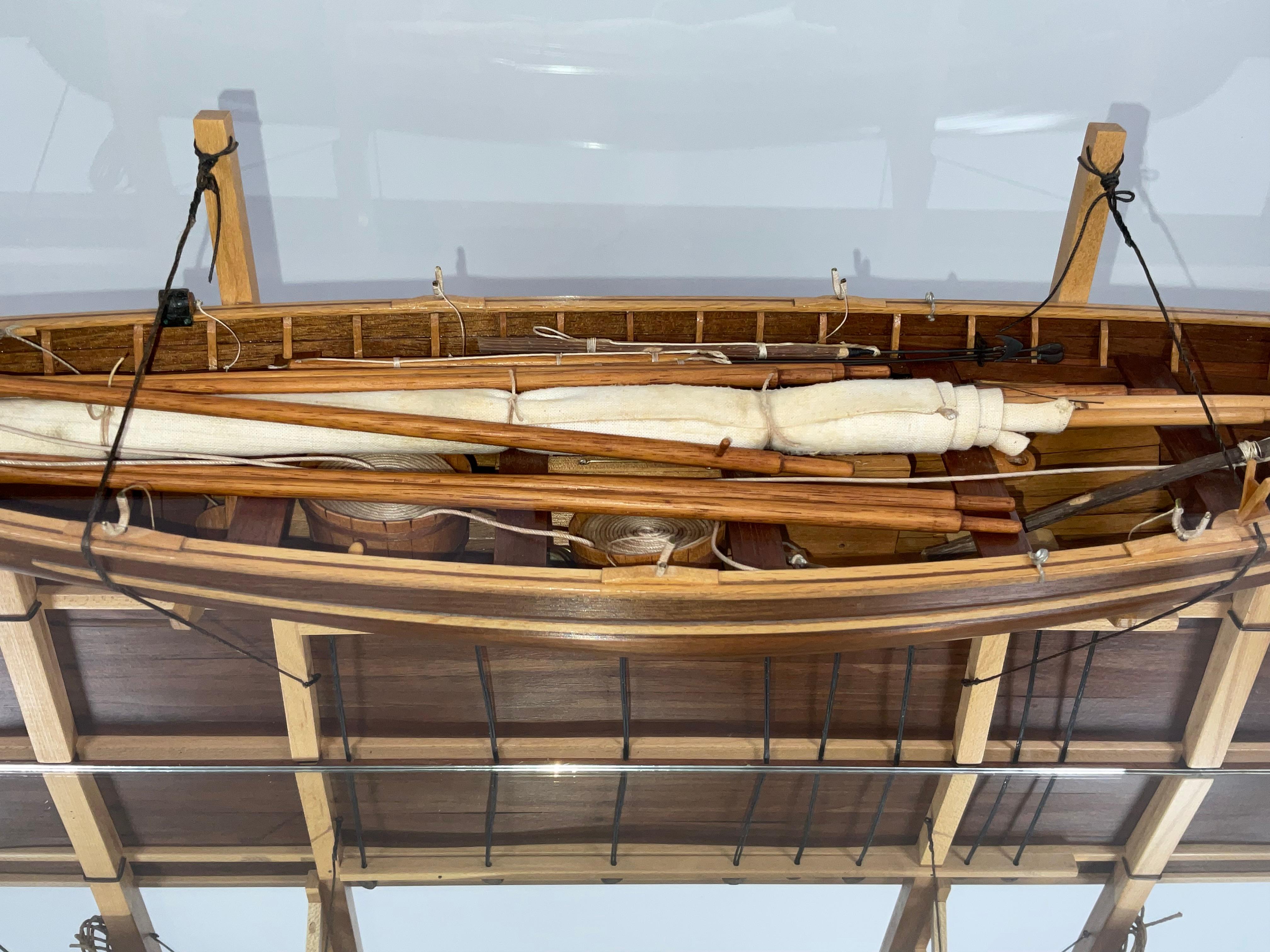 XXIe siècle et contemporain Modèle de baleinier de Nantucket sur Davits en vente