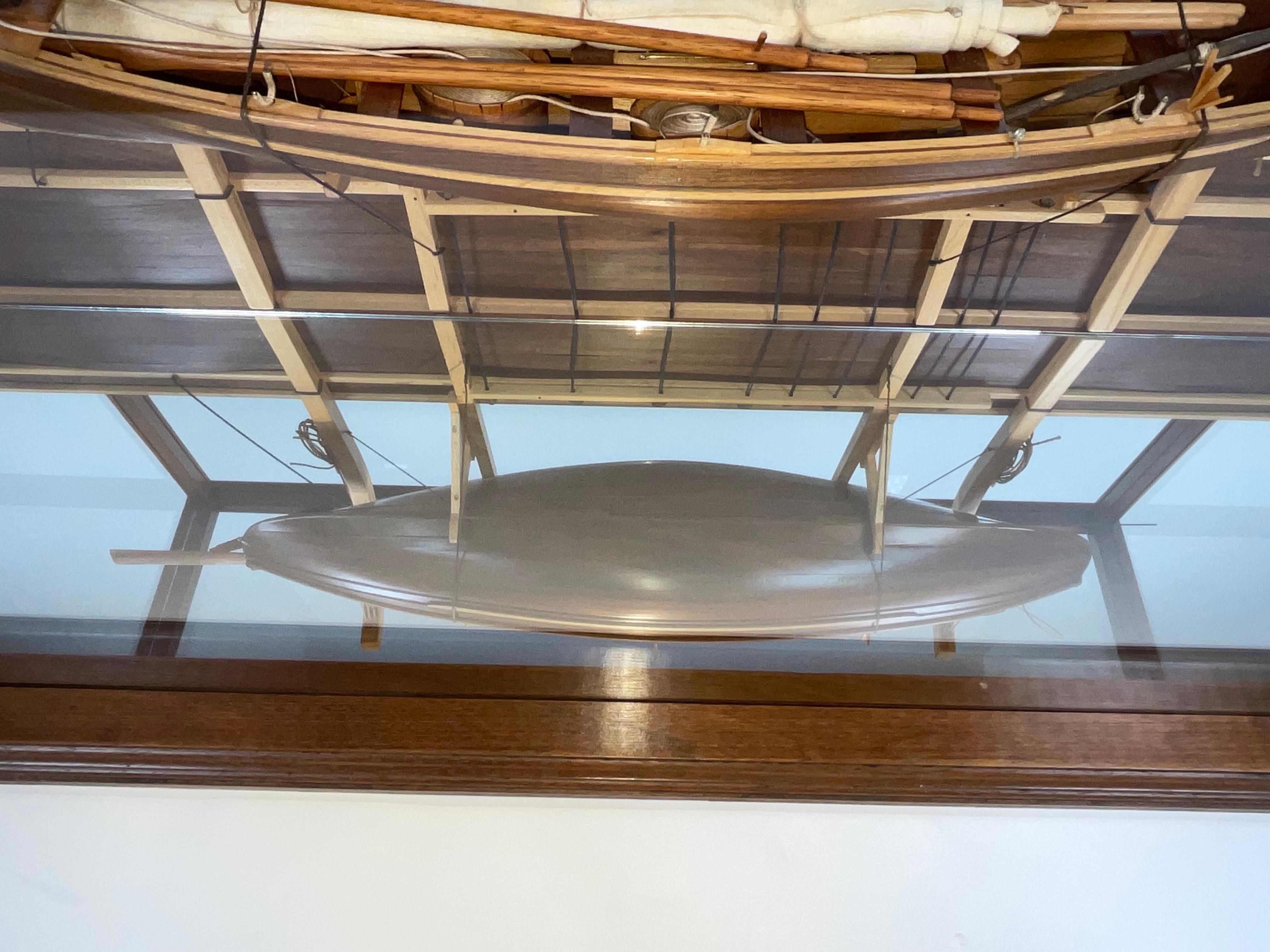 Modèle de baleinier de Nantucket sur Davits en vente 3