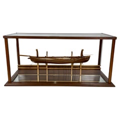 Modèle de baleinier de Nantucket sur Davits