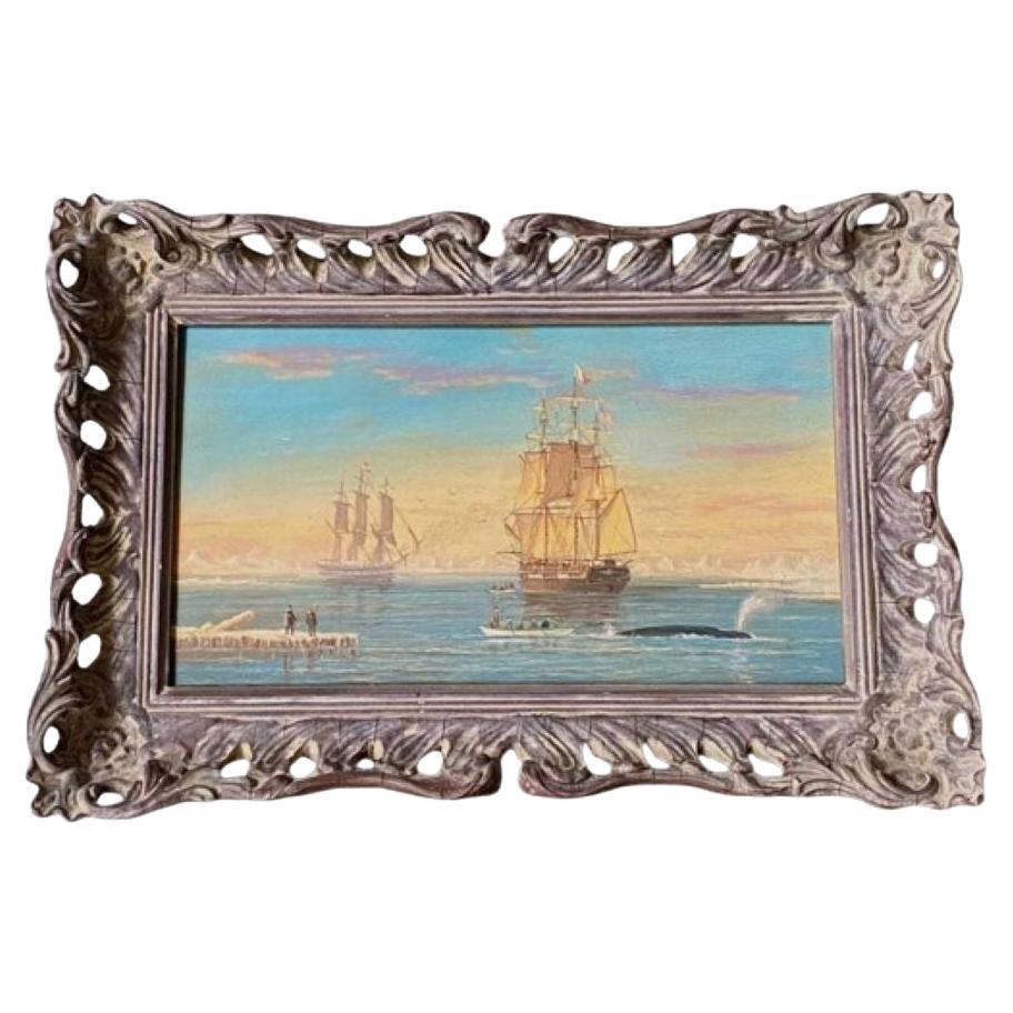Nantucket Whaling Scene, by Red Tordoff, (Anglo-American: b. 1939), circa 1980