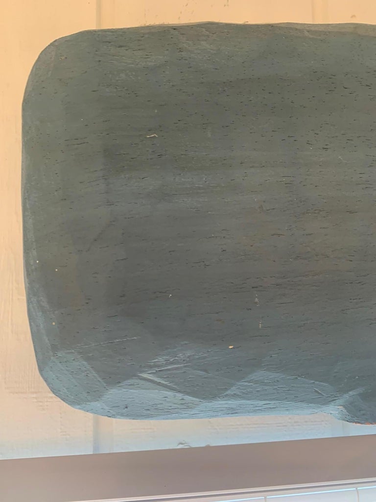 Nantuckety Very Large Carved Painted Wood Whale Wall Sculpture For Sale