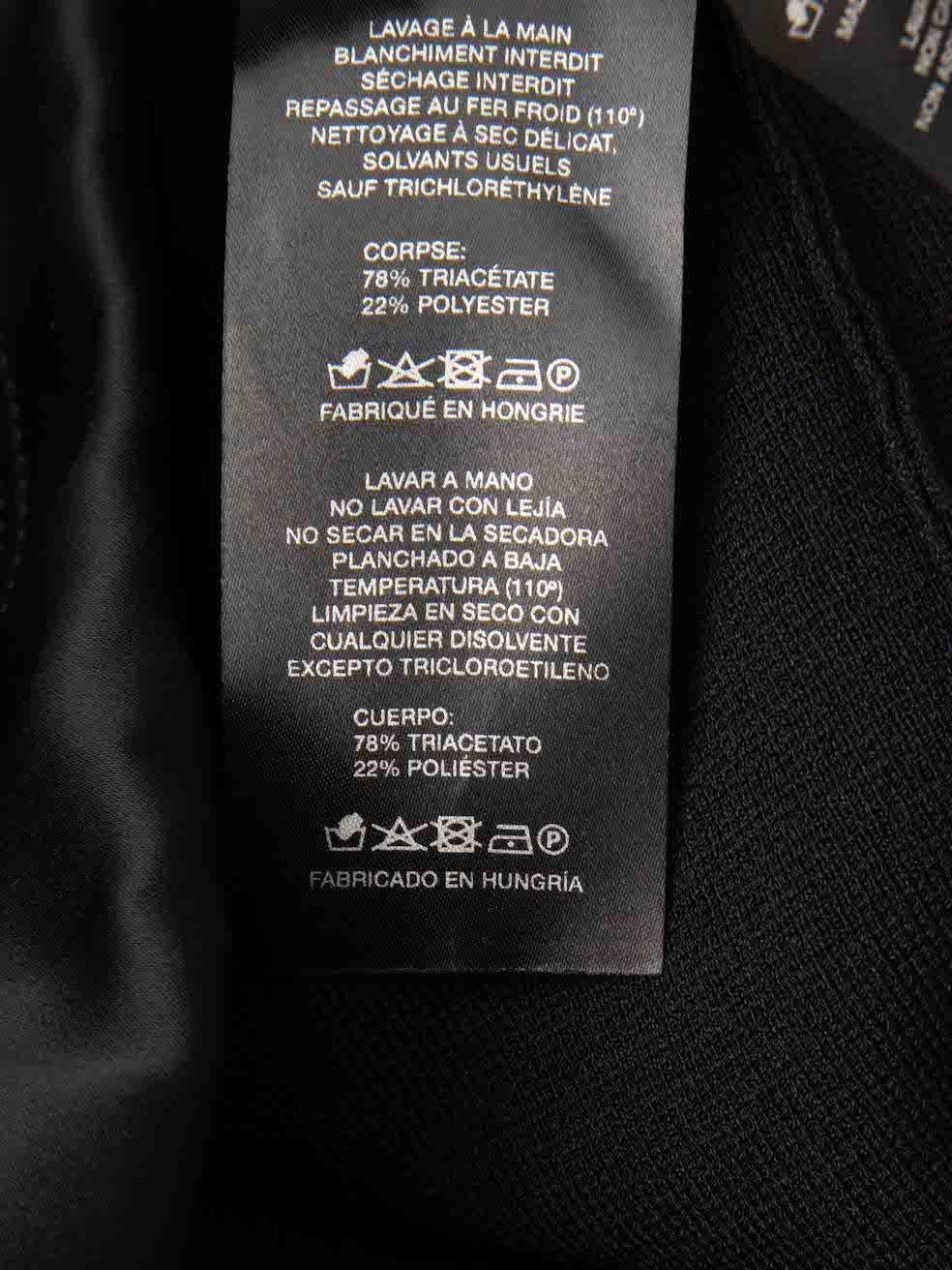 Women's NANUSHKA Black Bodycon Layered Mini Dress Size XXS