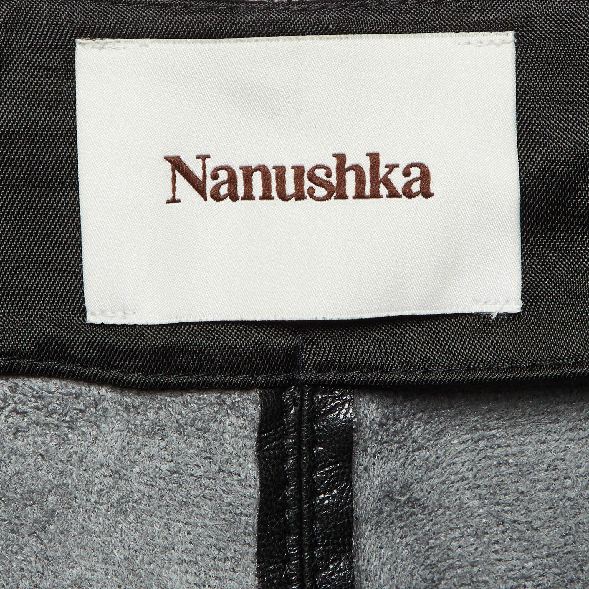 Nanushka Culottes neri in ecopelle XS In condizioni buone in vendita a Dubai, Al Qouz 2