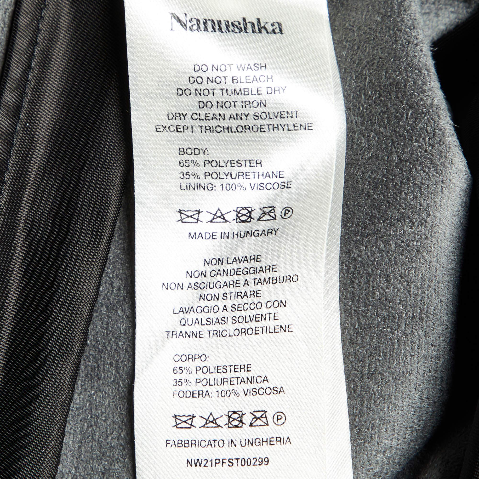 Donna Nanushka Culottes neri in ecopelle XS in vendita