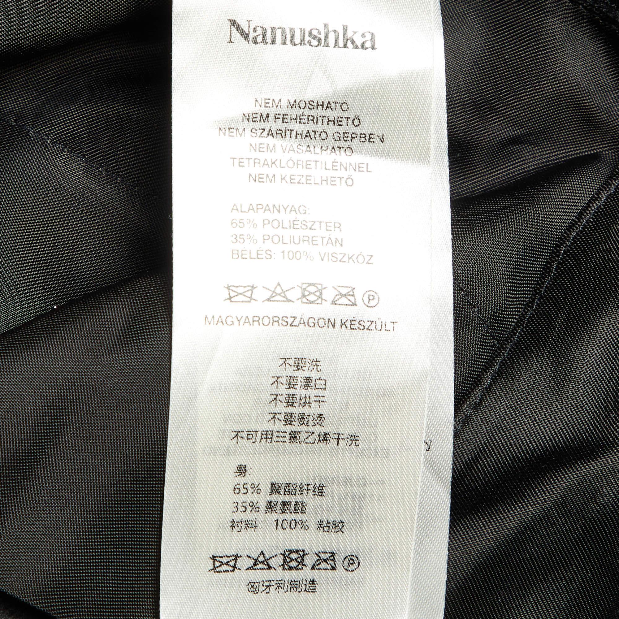 Nanushka Culottes neri in ecopelle XS in vendita 2