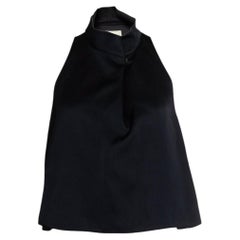 Nanushka, black satin top