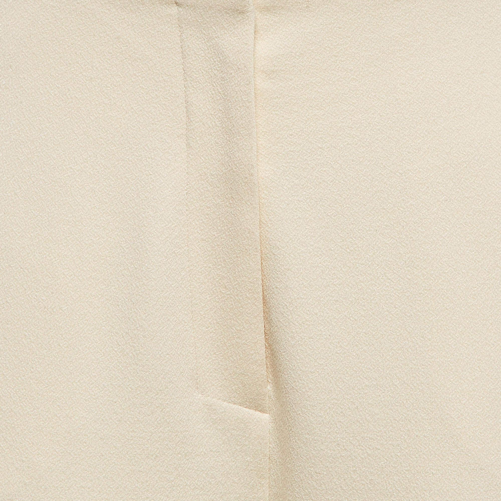 Beige Nanushka Cream Jersey Darby Stirrup Leggings M For Sale