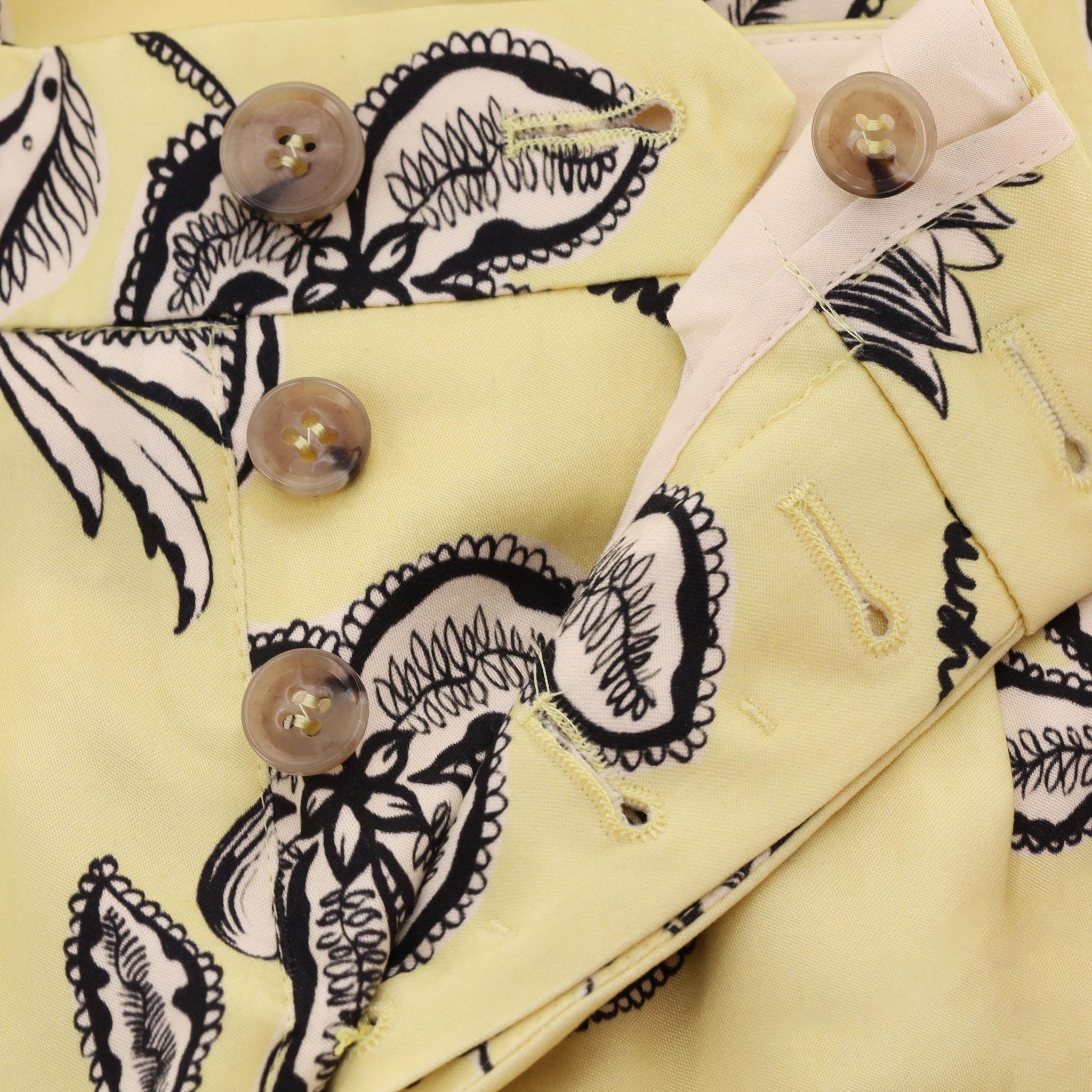 Nanushka: completo camicia e pantaloni in raso con stampa floreale in vendita 2