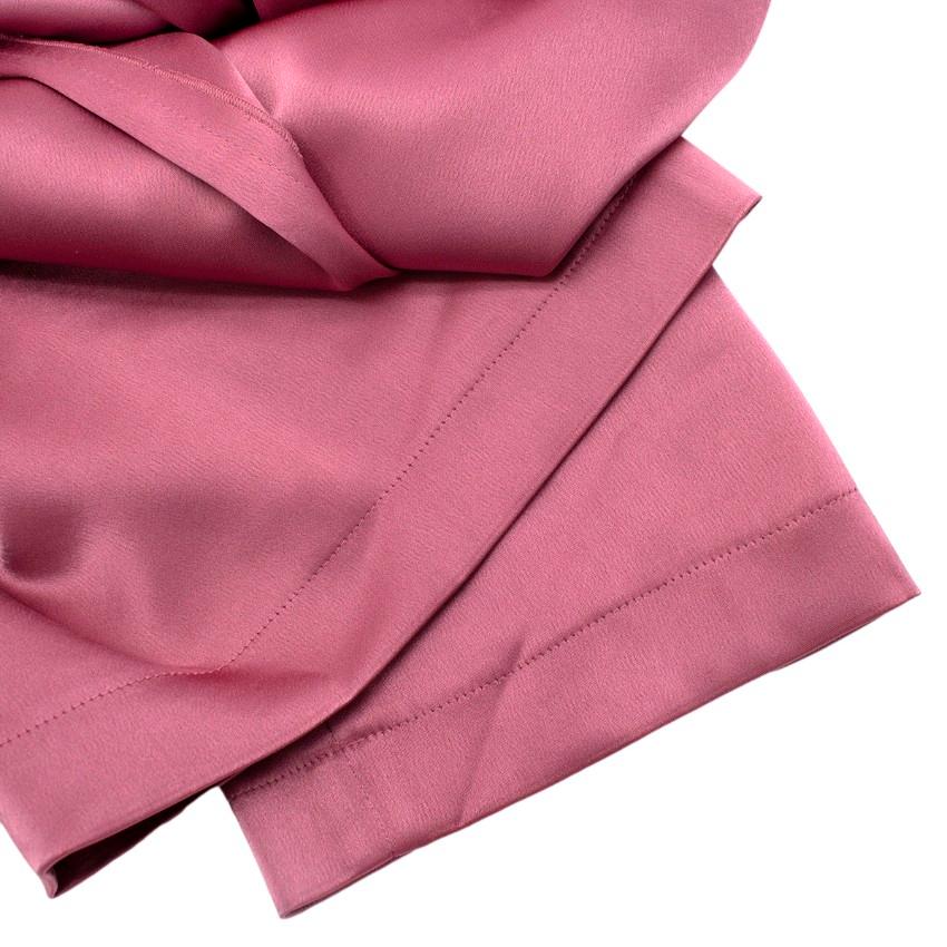 Nanushka Marfa Satin Pink Straight Leg Trousers For Sale 2