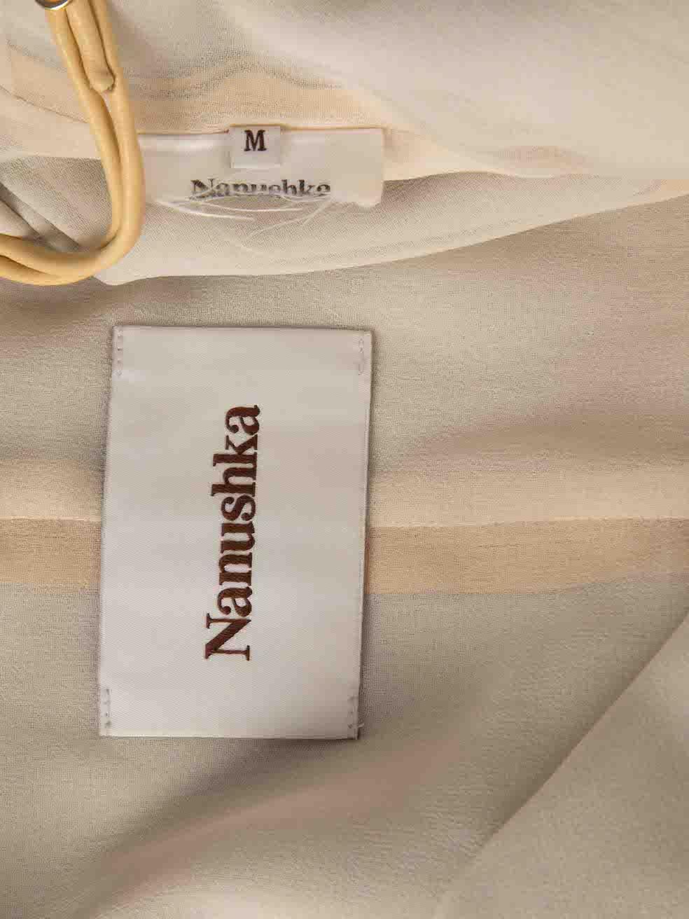NANUSHKA Yellow Asymmetric Sleeveless Top Size M For Sale 2