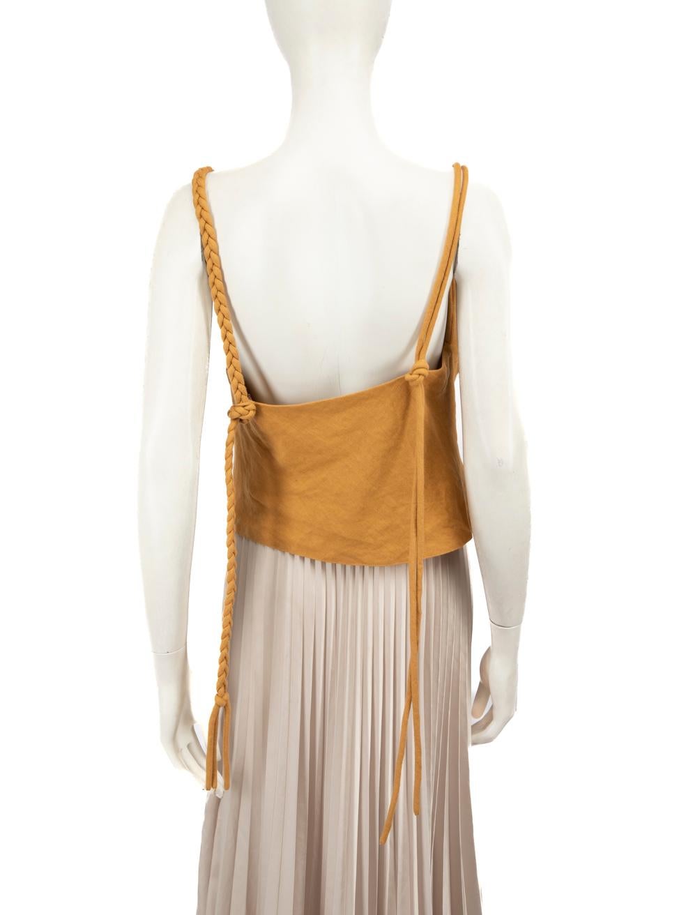 NANUSHKA Yellow Bandana Style Top Size M In Good Condition For Sale In London, GB