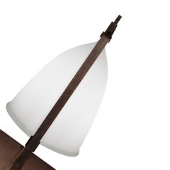 Nao table lamp white painted glass