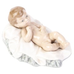 Vintage Nao Lladro Fine Porcelain Baby Jesus Nativity Figure 