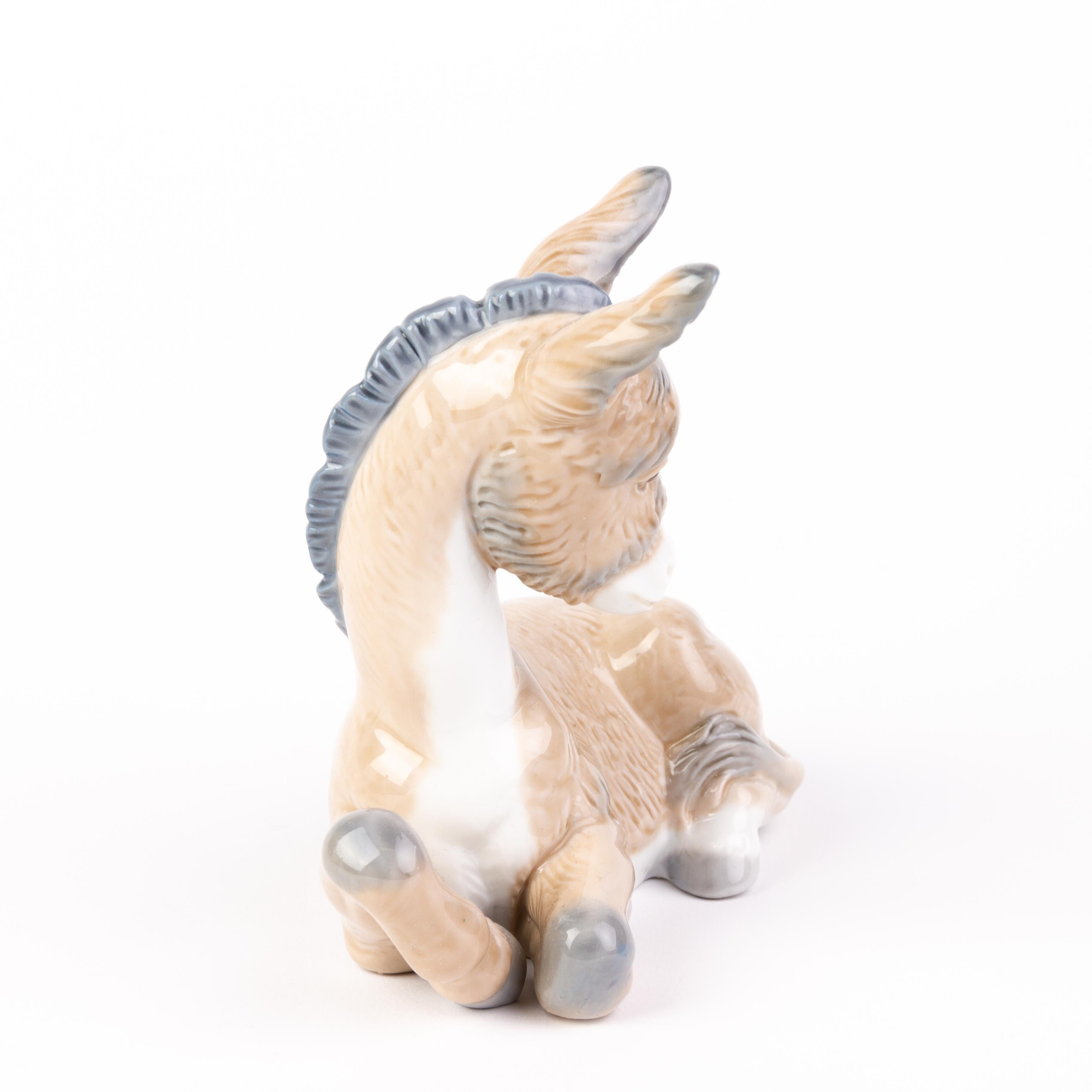 20th Century Nao Lladro Fine Porcelain Donkey Figure  For Sale