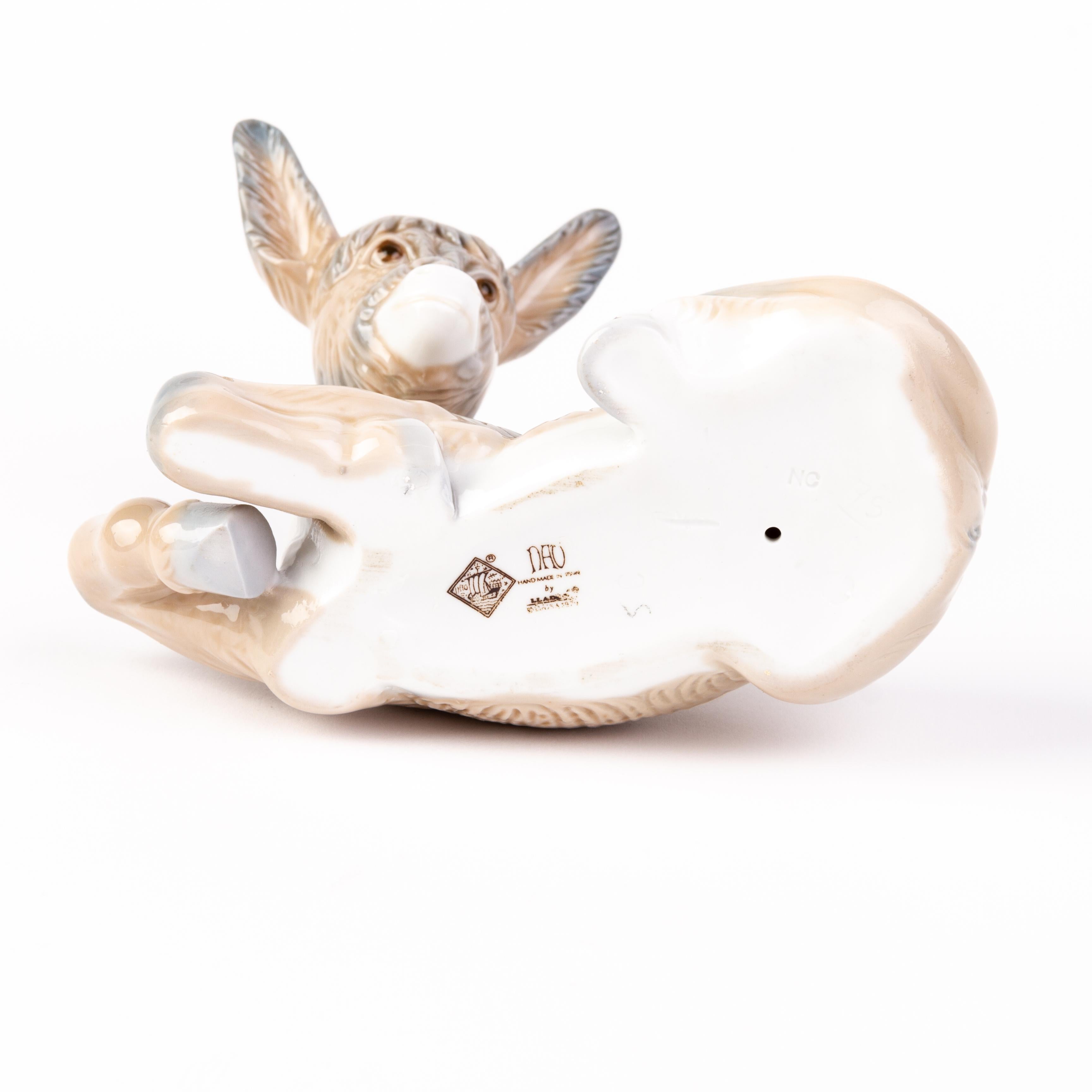 Nao Lladro Fine Porcelain Donkey Figure  For Sale 1