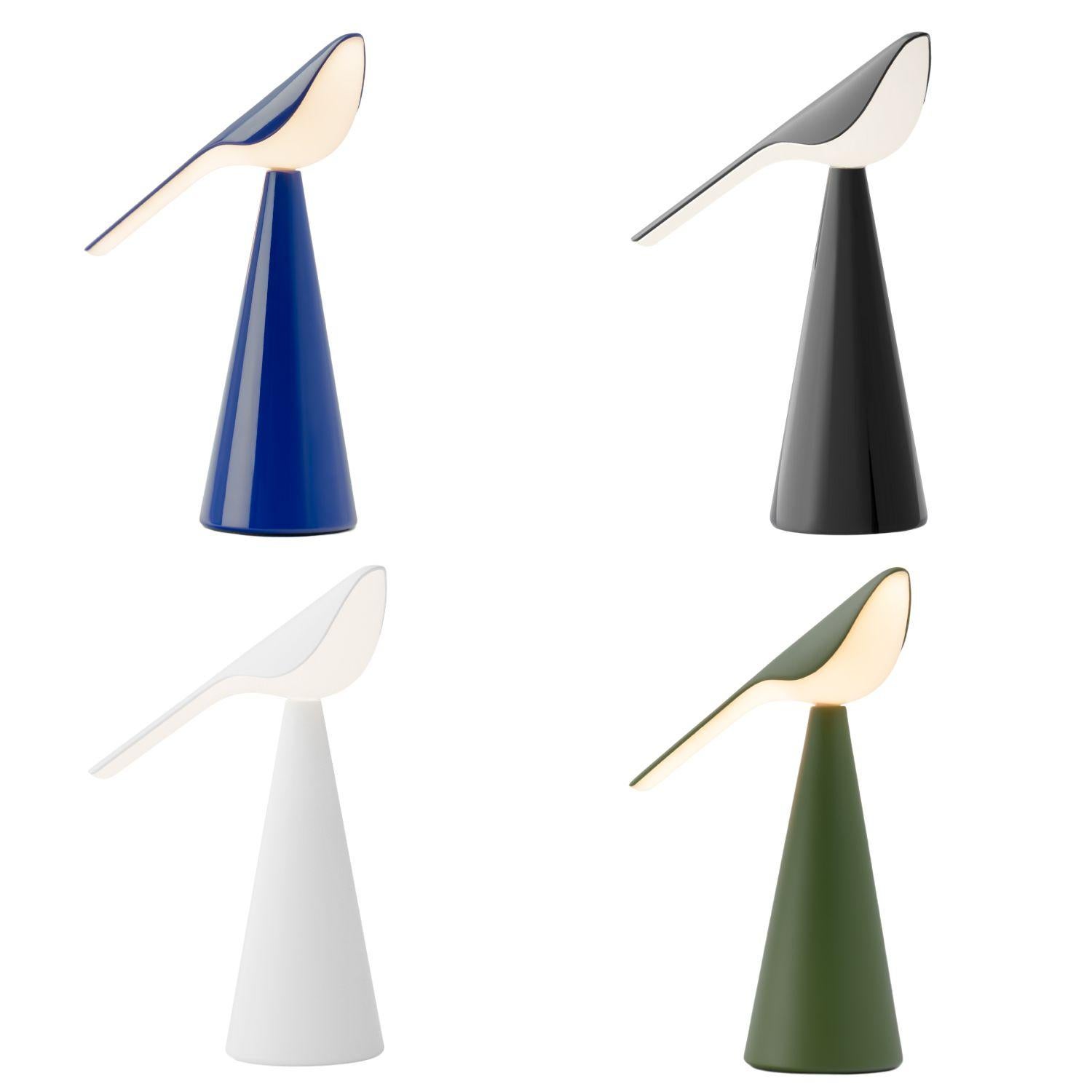 Nao Tamura 'Tiki' Portable Table Lamp in Glossy Black for Established & Sons For Sale 7
