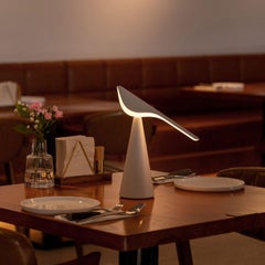 Nao Tamura 'Tiki' Portable Table Lamp in Matte White for Established & Sons