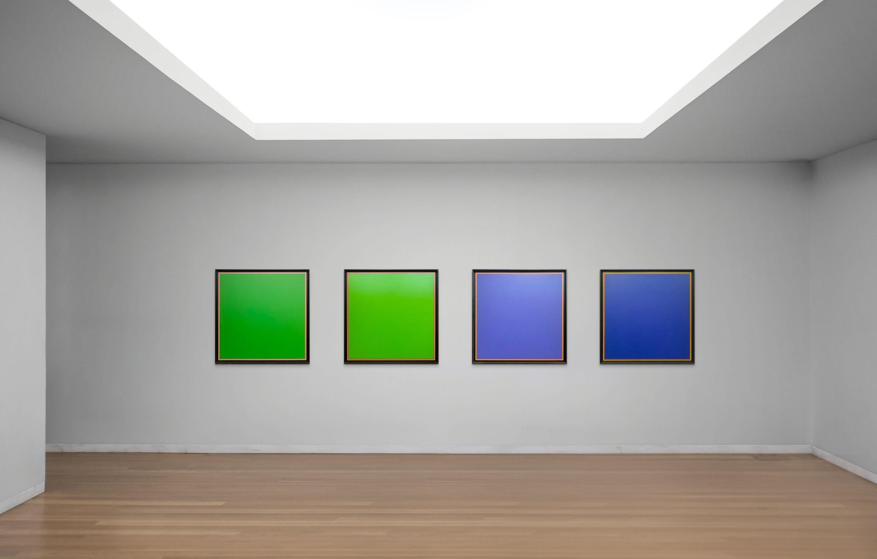 Light Green Square No. 6 - Color-Field Painting by Naohiko Inukai 