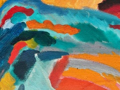 Óleo abstracto sin título de Naohiko Inukai