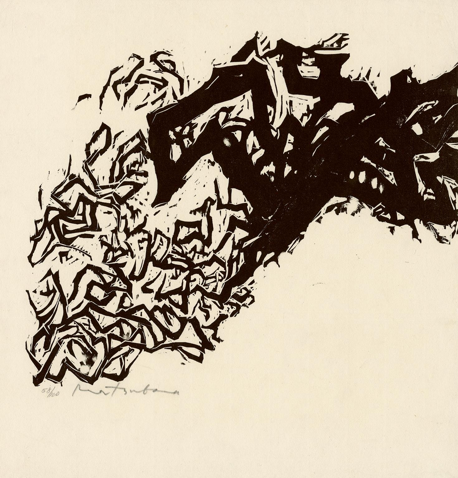 Naoko Matsubara Figurative Print - 'Winter Serenity' —from 'Solitude' for Henry David Thoreau's 'Walden'