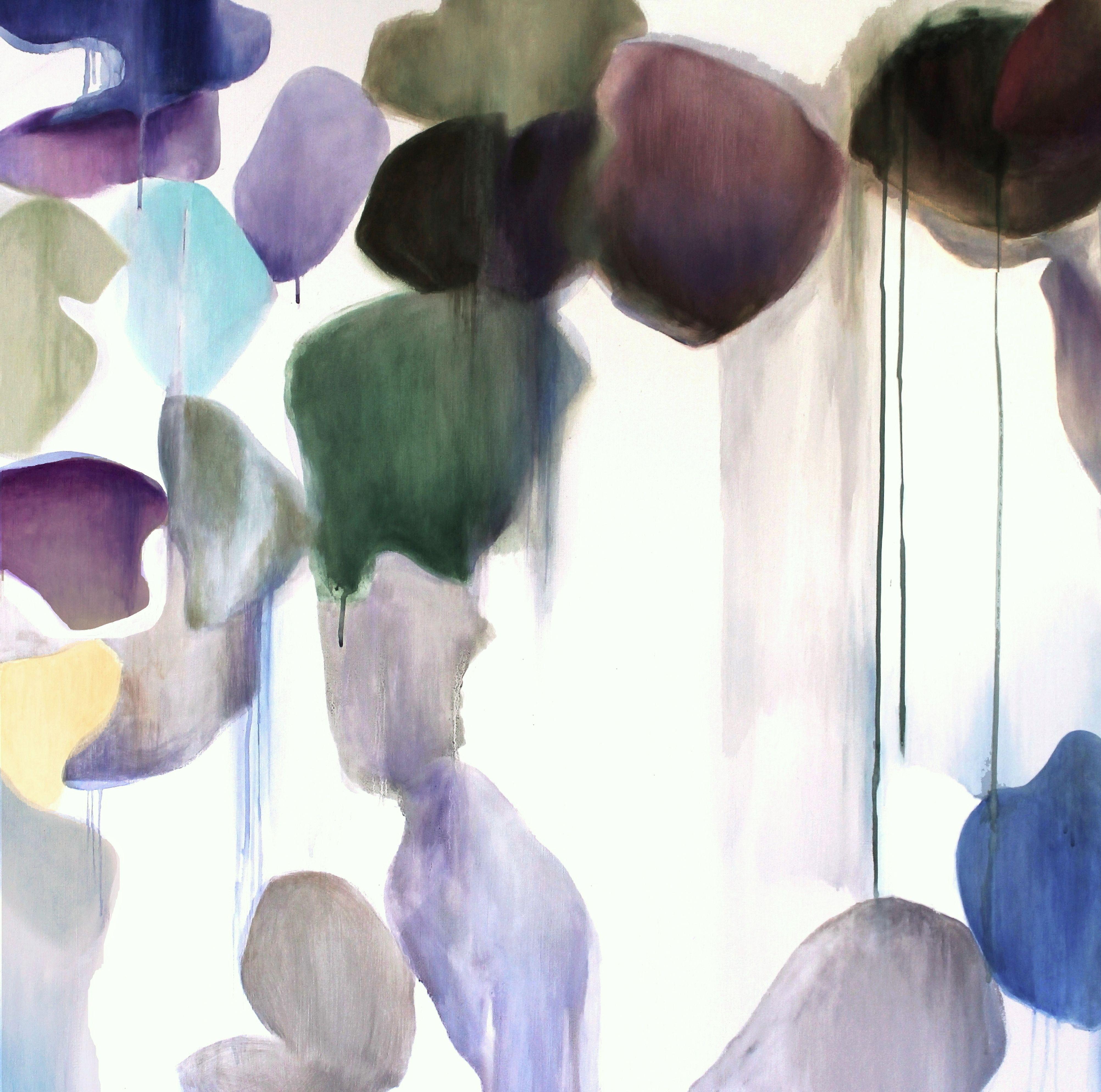 Evoluzione dei fiori XX, Pittura, Olio su tela - Painting di Naoko Paluszak