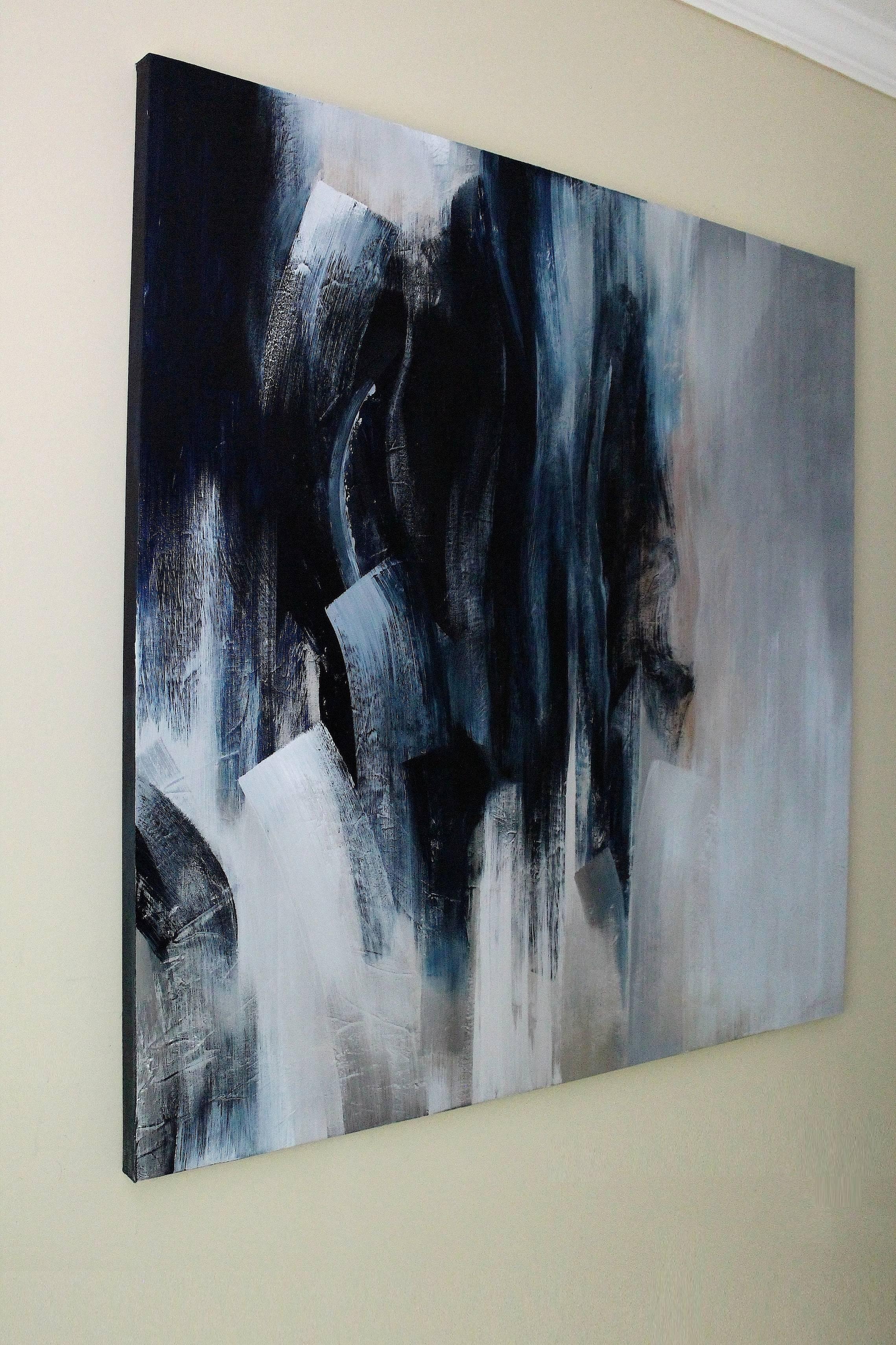 Sensi blu IX - Painting di Naoko Paluszak