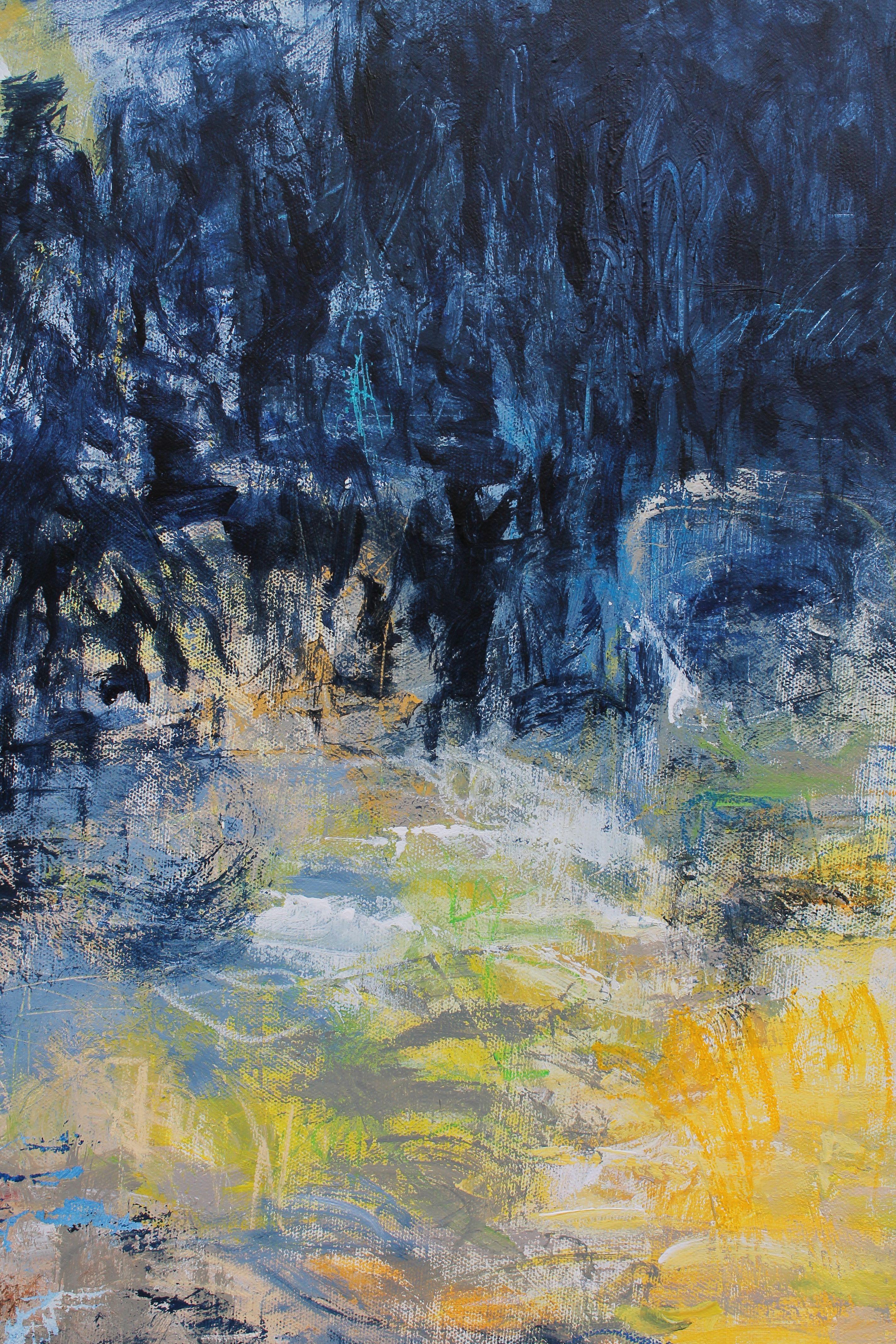 Blue Senses IX, Painting, Oil on Canvas For Sale 1